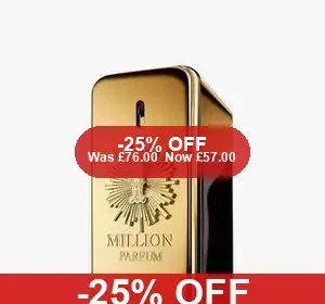 Rabanne 1 Million Parfum 25% Off in United Kingdom