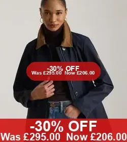 Ralph Lauren Bonded Jersey Barn Jacket - 30% Off in United Kingdom