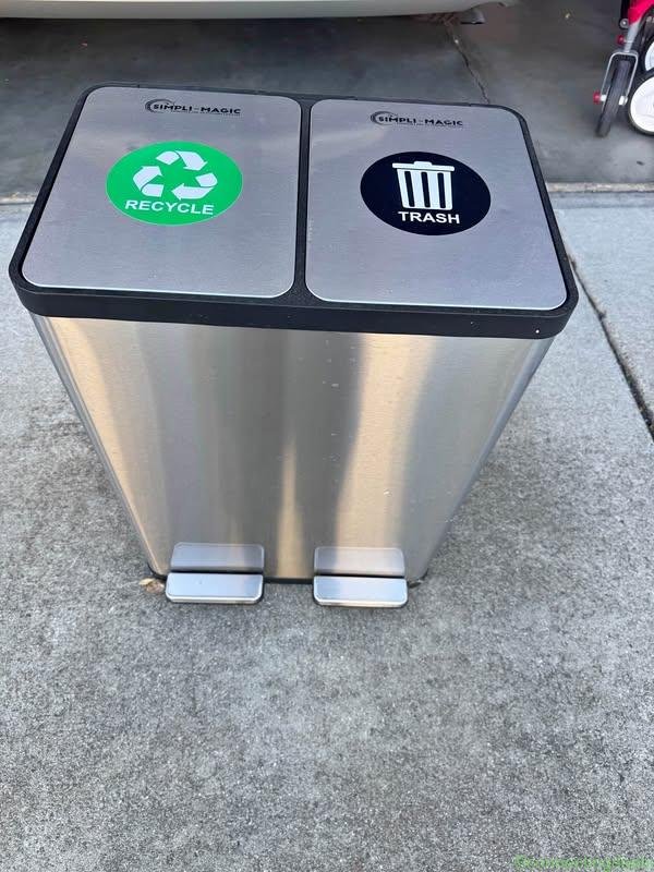 Recycle and Garbage Cans