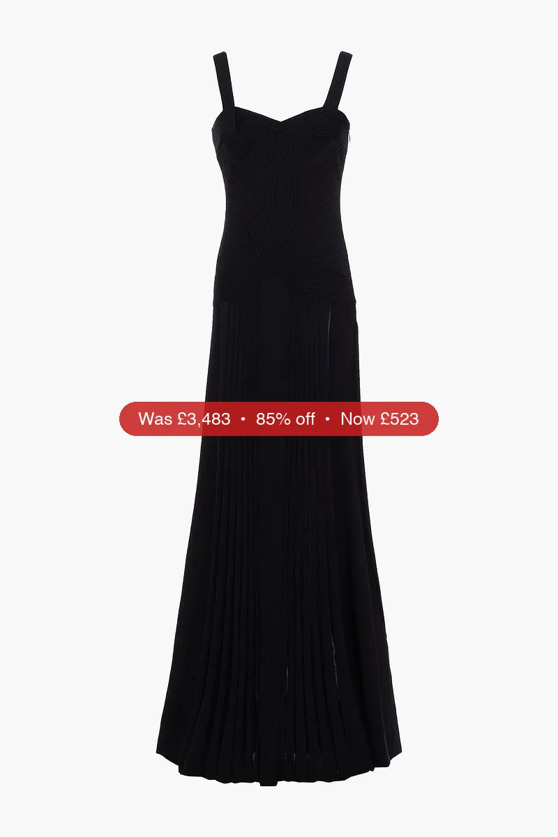 ROBERTO CAVALLI Stretch-knit maxi dress – 85% Off