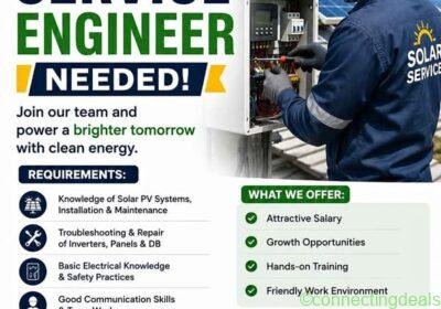 Free ad: Service enigneer needed in Chennai. Service enigneer needed in Chennai