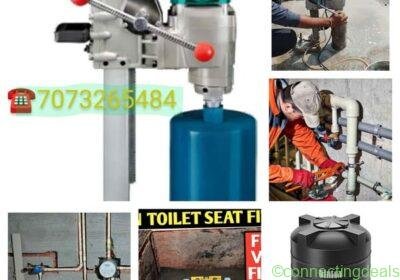 SLK plumbing fitting salutation drilling services in Delhi