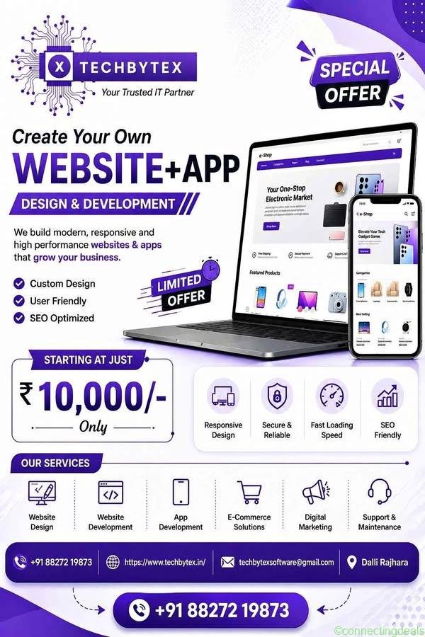 Software and app development services