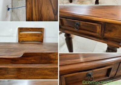 Free ad: Solid Sheesham Wood Desk with chair in Delhi. Solid Sheesham Wood Desk with chair in Delhi