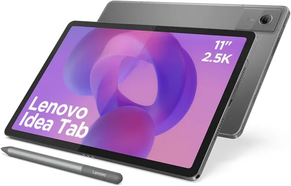 Tablette Lenovo IdeaTab – Écran tactile intégré AI 11 pouces 2K, 90Hz (MediaTek Dimensity 6300, 8 cœurs, 8 Go RAM, UFS 2.2 128Go, A