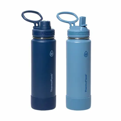 ThermoFlask Stainless Steel Water Bottle 710ml, 2 Pack in 3 Colou – Costco Deal