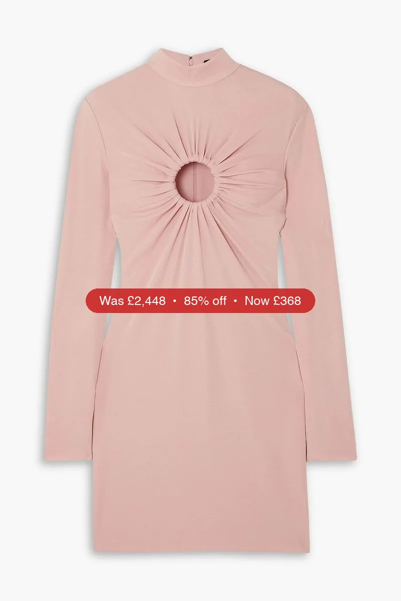 TOM FORD Cutout stretch-crepe mini dress – 85% Off