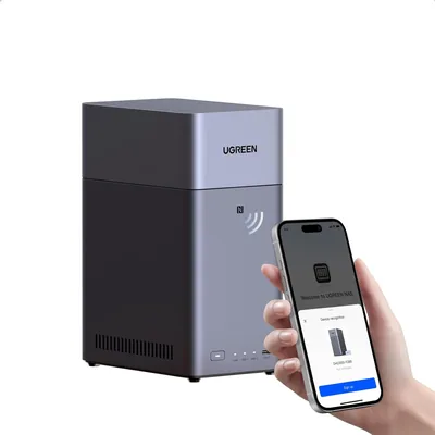 UGREN NAS DH2300 2-Bay Desktop NASync, Capacidad de Soporte de 64 TB (sin Disco), Acceso Remoto, álbum de Fotos AI, Sistema – Mejor Oferta