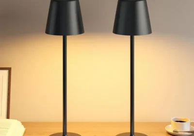 UPXNBOR LED drahtlose Tischlampe, Berührungslampe mit Batterie, 3-stufen dimmbares warmes Licht, IP54 wasserdicht, für Innen- und Außenbereich (41% Off) in Austria
