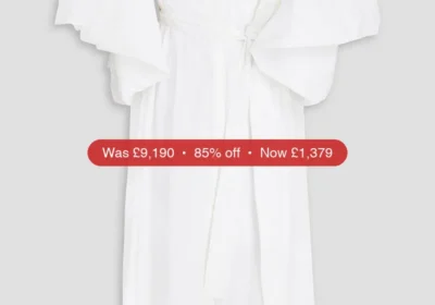 VALENTINO GARAVANI Cape-effect cotton-blend poplin maxi dress - 85% Off in United Kingdom