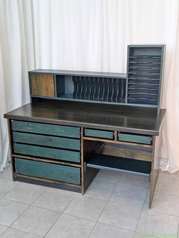 Vintage Handmade Engineers Desk