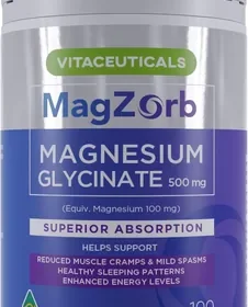 Vitaceuticals MagZorb Magnesium Glycinate 500mg - 100 Caps Best Deal in New Zealand