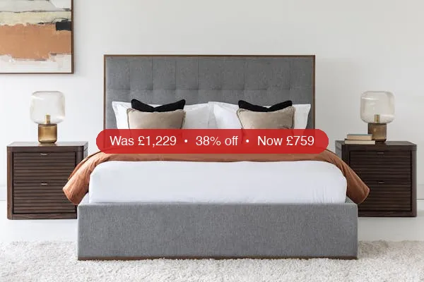 Willow Bed Frame | Super King | 6ft | Stone – 38% Off