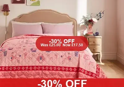 Zarmina Bedspread 30% Off in United Kingdom