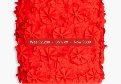 ZIMMERMANN Floral-appliquéd linen pencil skirt - 85% Off in United Kingdom