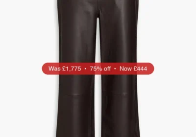 ZIMMERMANN Leather straight-leg pants - 75% Off in United Kingdom