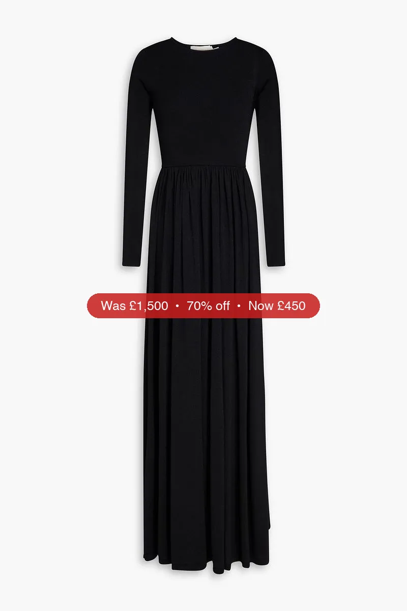 ZIMMERMANN Metallic knitted maxi dress – 70% Off