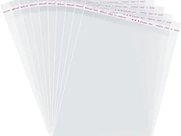 100 Pack Clear Self-adhesive Bags - Best Deal in Australia