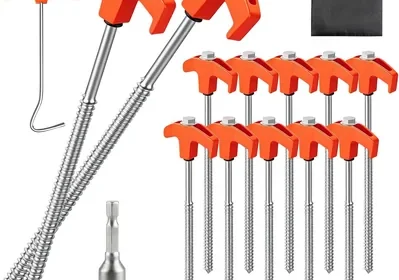 12 Piezas Piquetas para Tienda de Campaña - Clavijas de Acero para Suelo Duro in Spain