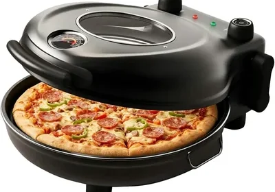 Free ad: 1200W Electric Pizza Oven 420℃ High-Heat Countertop Baker 12" Stone Dual Temp Control in Singapore. 1200W Electric Pizza Oven 420℃ High-Heat Countertop Baker 12" Stone Dual Temp Control in Singapore