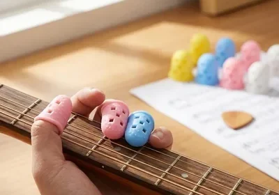 16 Protectores de Dedos de Silicona para Guitarra, Tamaño M, Fundas de Protección para Dedos para Guitarra Acústica, Ukulele - Mejor Oferta in Mexico