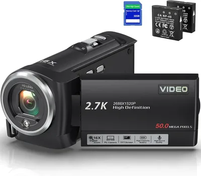 2.7K QHD Camcorder 16X Zoom – 15% Off