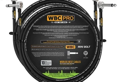 Free ad: 2 cables - 3 metros - WBC-PRO-PEDAL - 22 AWG - Baja capacitancia (18pF/ft) - Grado profesional - A base de grafito - Cable de mejor oferta in Mexico. 2 cables - 3 metros - WBC-PRO-PEDAL - 22 AWG - Baja capacitancia (18pF/ft) - Grado profesional - A base de grafito - Cable de mejor oferta in Mexico