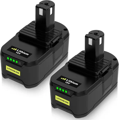 2 x 8,0 Ah Ersatzakku für Ryobi Akku 18V P108 P107 P109 P104 P103 P102 RB18L50 RB18L15 RC18120 RB18L40 Best Deal