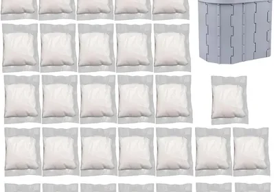 30 Pieces Portable Toilet Gel - Urine Deodorising Powder Best Deal in Ireland