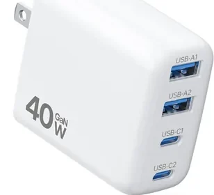 40W 高速充電器 Type-C 充電器 [4デバイス同時充電、超低温対応、折りたたみ式] iPhone 充電器 in Japan