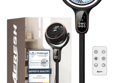 Free ad: 4FRESH Luftzirkulator Bodenventilator mit horizontaler und vertikaler Schwingung, Max. 6,6 m/s, 6 Windstärken, 3 Modi, 12h Timer - Best Deal in Denmark. 4FRESH Luftzirkulator Bodenventilator mit horizontaler und vertikaler Schwingung, Max. 6,6 m/s, 6 Windstärken, 3 Modi, 12h Timer - Best Deal in Denmark