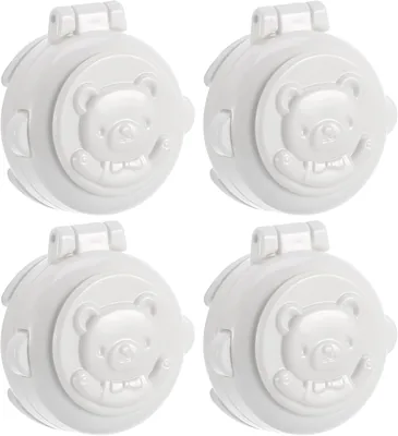 4Pcs Child Safety Button Cover – Dustproof Push Cap