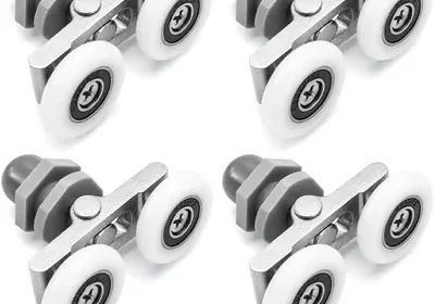 4Pcs Shower Door Rollers - Double Sliding Glass Door Wheels 19mm/25mm Best Deal in Ireland