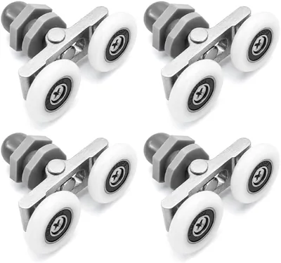 4Pcs Shower Door Rollers – Double Sliding Glass Door Wheels 19mm/25mm Best Deal