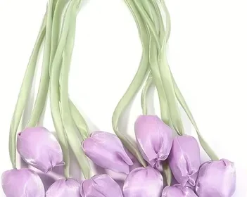 Free ad: 5pcs Artificial Silk Tulip Flower Bouquet, Purple, Best Deal in Bahrain. 5pcs Artificial Silk Tulip Flower Bouquet, Purple, Best Deal in Bahrain