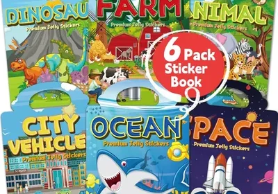 6 Sets Reusable Sticker Books for Toddlers - Best Deal in New Zealand