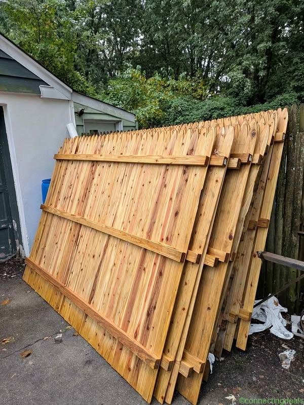6×8 stockade fence