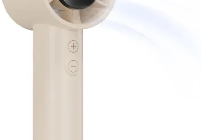 AICPAN Handheld Fan Batterie-betrieben, einstellbare Geschwindigkeit (1-199), 13 Stunden Langzeitbetrieb, Digitales Display, Kompakt in Greece