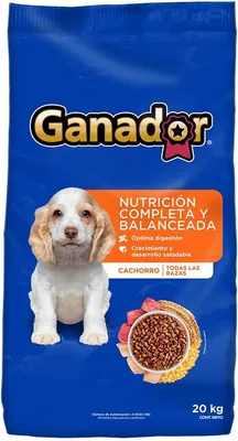 Alimento Seco Ganador Cachorro Todas las Razas – 1 x 20 kg (38% Off)