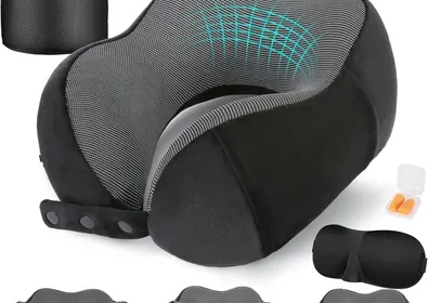 Free ad: Almohada de viaje Cirorld, Cojín de cuello para avión y coche, Espuma memoria, Ajustable y Compacto, con in Portugal. Almohada de viaje Cirorld, Cojín de cuello para avión y coche, Espuma memoria, Ajustable y Compacto, con in Portugal
