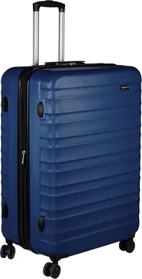 Amazon Basics Hardshell Koffer Large – Uitbreidbaar ABS Reiskoffer met 4 Dubbele Wielen – Krasbestendig en Lichtgewicht, 22% Korting