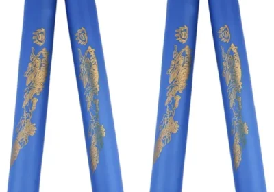 Ameble Nunchakus Soft Foam (2st) för barn - Lätt och säkert träningsnunchakus med nyckeln pad - Blå in Sweden