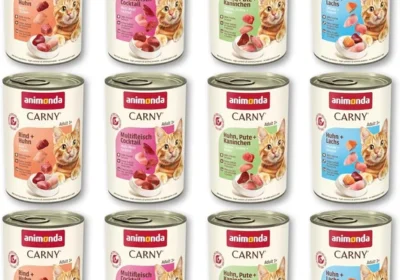 Animonda Carny Adult Gourmet Selection, Mixpack (12 x 400g), Feuchtnahrung für Erwachsene Katzen, 100 % frisches Fleisch in Greece