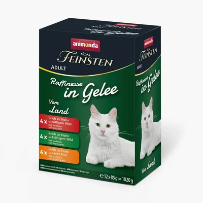 Animonda Vom Feinsten Adult – Wyrafinowane Gatunki Galaretkowe z Kraju, 8 x 12 x 85 g – Najtańsza Oferta