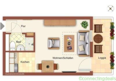Apartment Wohnung 26,4m2 in Munich
