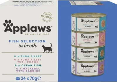 Applaws 100% Natural Wet Cat Food Mixed Selection Fish in Broth - 24 x 70g latas in Portugal