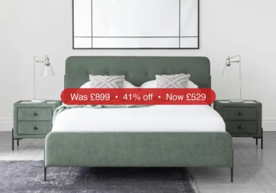 Free ad: Arnold Bed Frame | Double | 4ft6 | Green - 41% Off in Ireland. Arnold Bed Frame | Double | 4ft6 | Green - 41% Off in Ireland