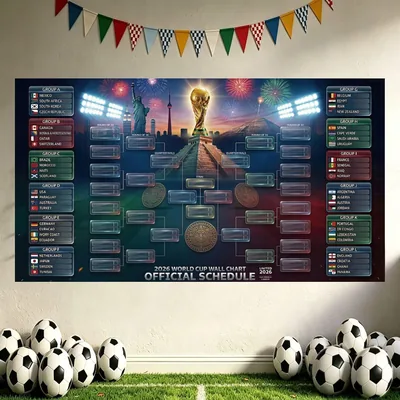 ARS® World Cup 2026 Schedule Poster – FIFA Tournament Wall Overview, Best Deal