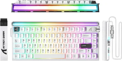 Attack Shark R85 HE 75% Wired Gaming Keyboard, LED Cable, Magnetic Switch, 4.5/5 Stars in Oman