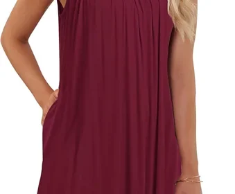 Free ad: AUSELILY Vrouwen Zomer Strand Halter Jurk met Korte Mouwen en Zakken - Beste Deal in Netherlands. AUSELILY Vrouwen Zomer Strand Halter Jurk met Korte Mouwen en Zakken - Beste Deal in Netherlands